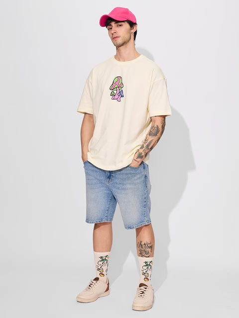 Shroomy Vibes Men Oversized T-Shirts