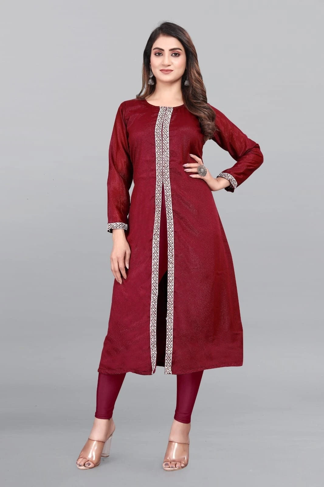 Star Heavy Georgette With Beautiful Sequence Work Top Kurti