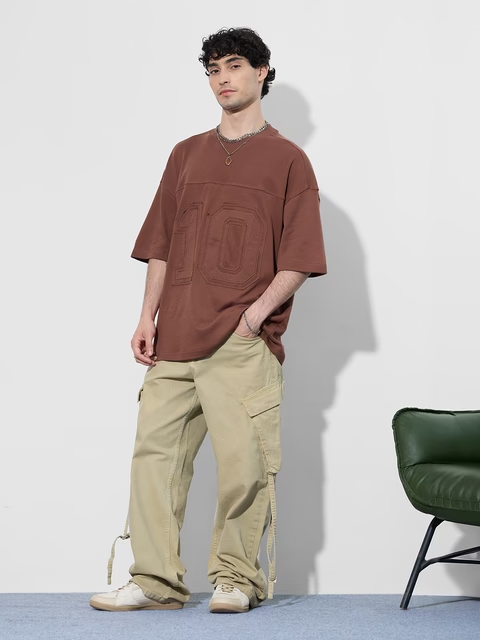 Varsity Rust Super Oversized T-Shirts