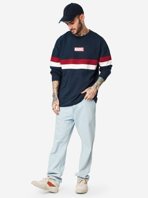 Marvel Avengers Assemble Oversized Full Sleeve T-Shirts