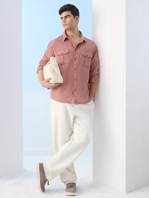 Rosewood Cotton Linen Shirts