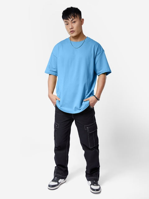 Atlantic Blue Oversized T-Shirts