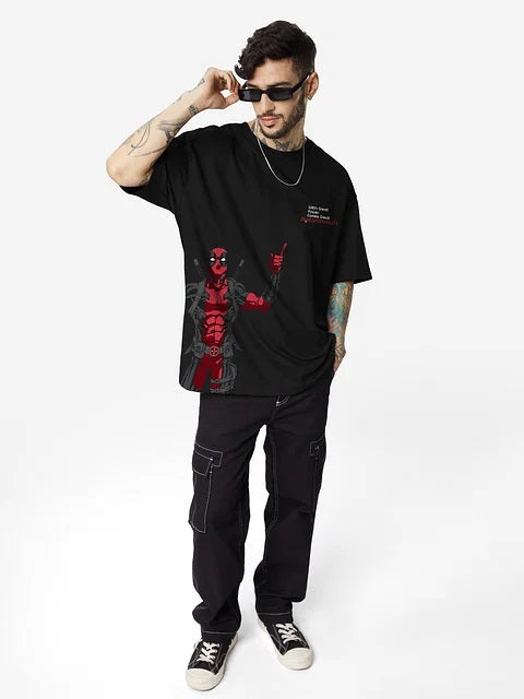 Deadpool Great Irresponsibility Oversized T-Shirts