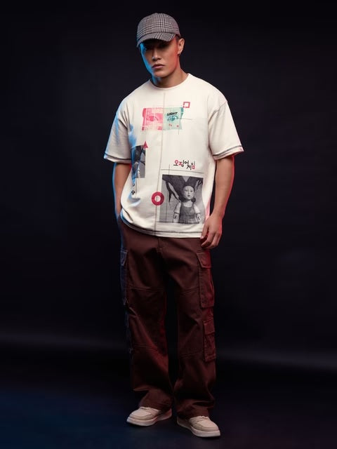 Squid Game Let's Play Oversized T-Shirts