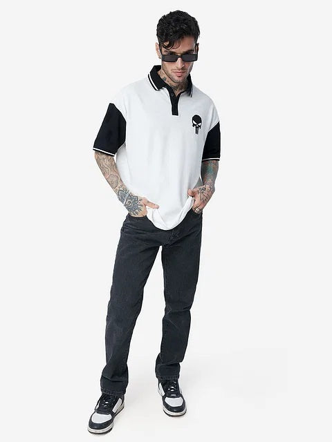 Punisher Logo Oversized Polos