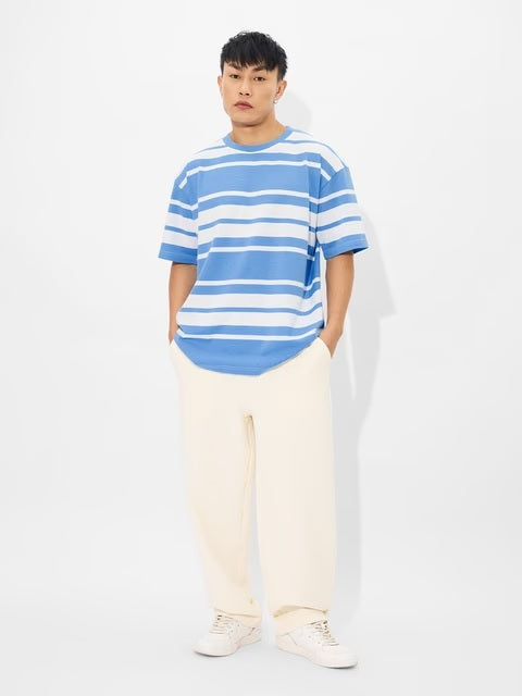 Popcorn Stripes Atlantic Oversized T-Shirts