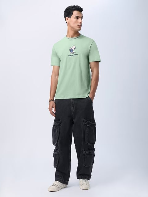 Peanuts I'm Booked Men Relaxed Fit T-Shirts