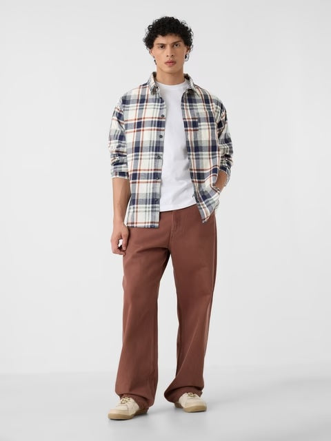 Plaid Harbor Men Relaxed Shirts