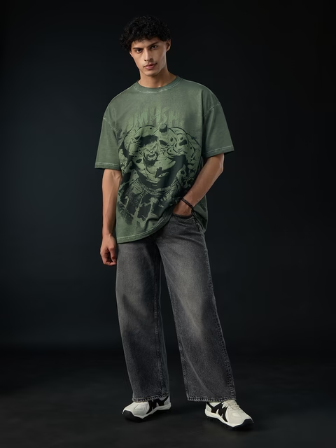 Hulk Power Smash Oversized T-Shirts