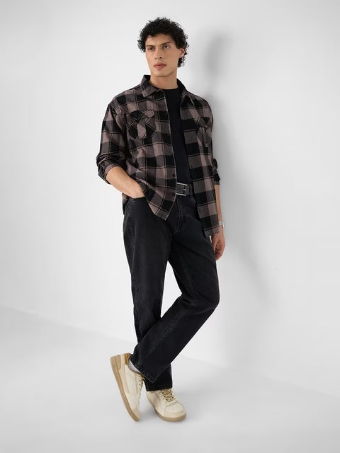 Plaid Oakwood Men Utility Shirts