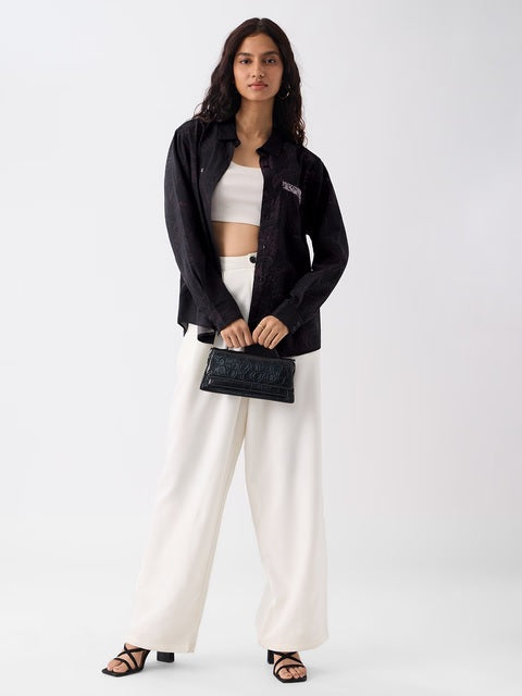 Vintage Violet Women Boyfriend Shirts