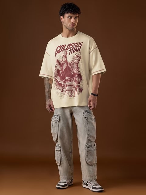 Attack On Titan Colossus Super Oversized T-Shirts