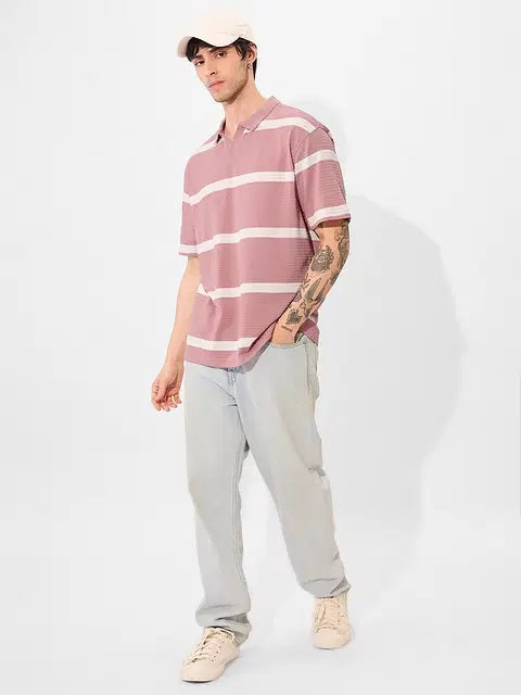Textured Polo Quartz Oversized Polos