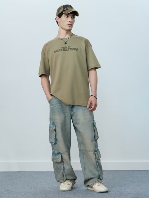 Urban Olive Oversized T-Shirts