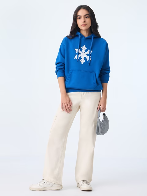 Snowflake Women Oversized Hoodies