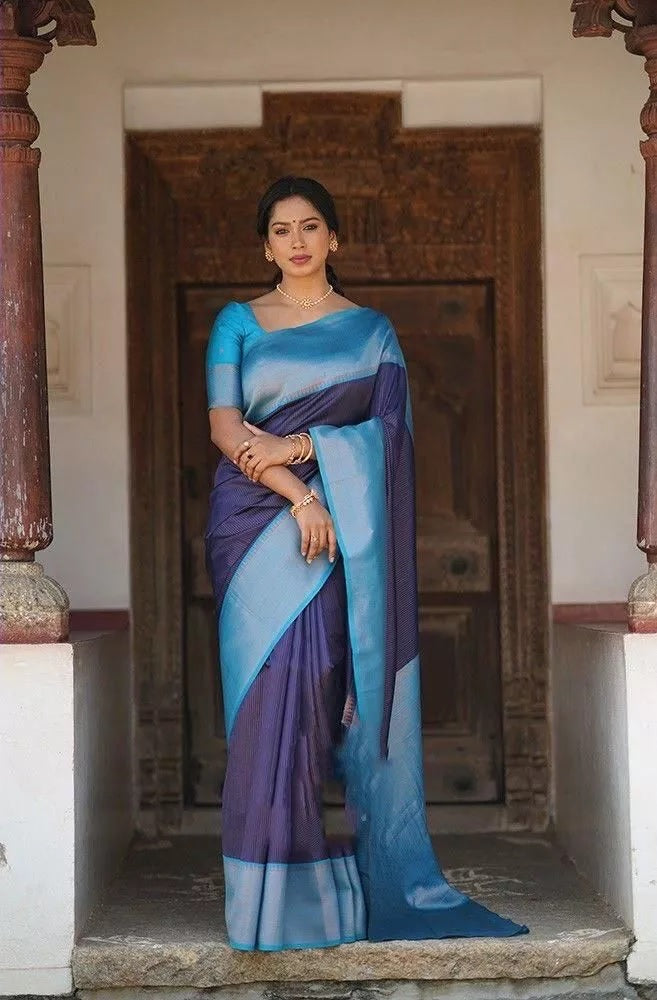 Wedding Soft Lichi Silk Sare With Blouse,Party Function Sari