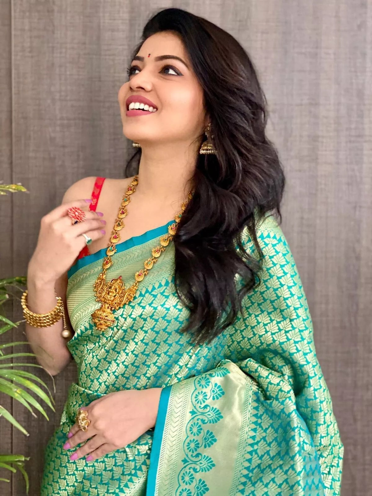 Designer Classic Look Pure Silk Saree, Indian Wedding Sari Blouse