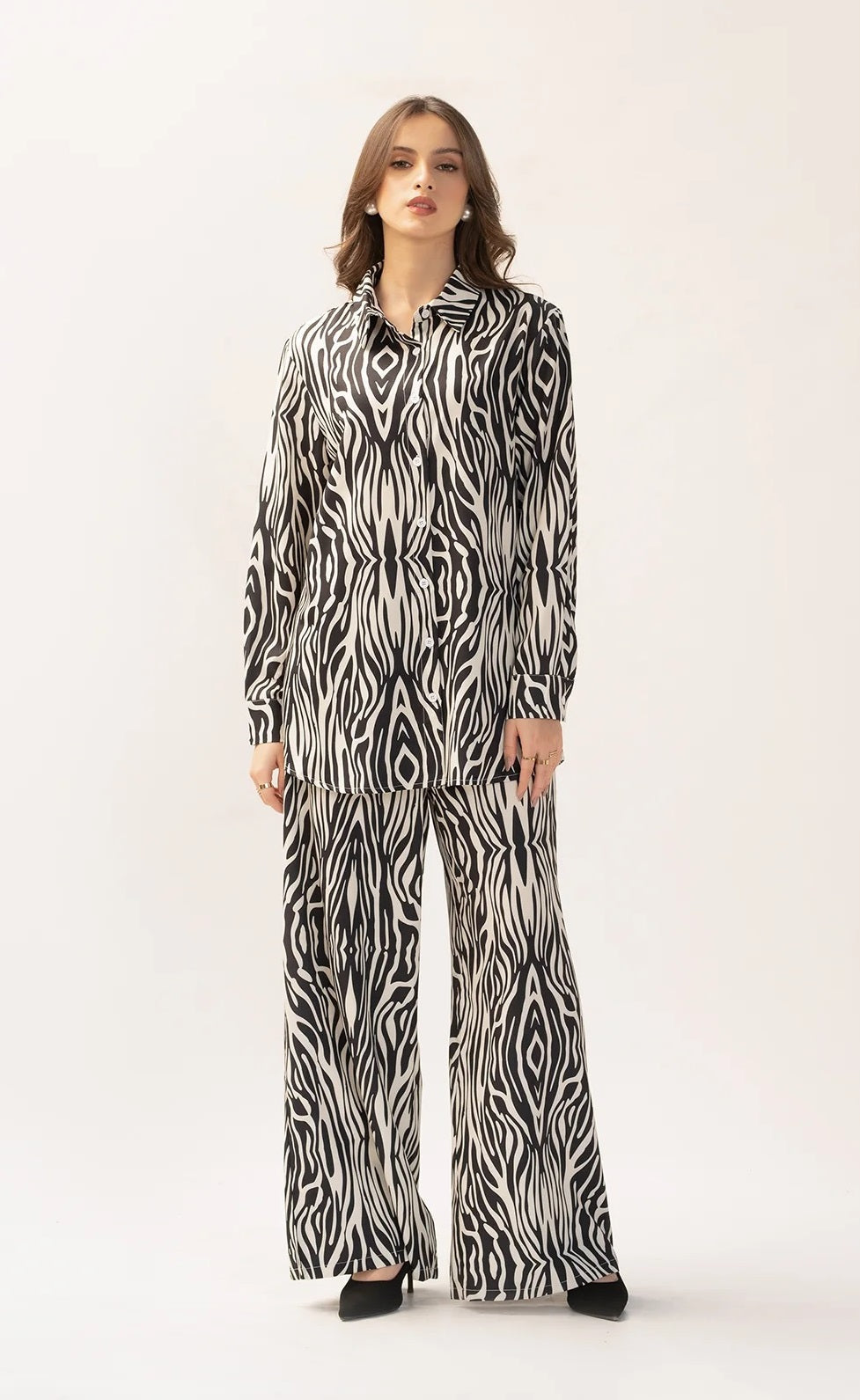 Casual Printed Korean BSY Co-ord Set For Women's