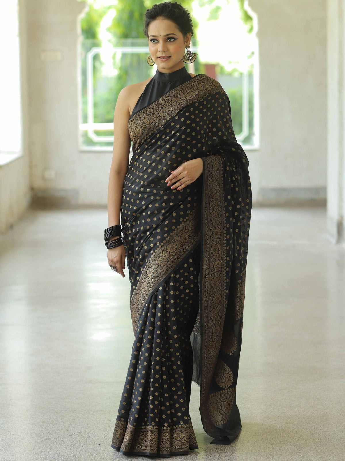 Traditional Banarasi Soft Silk Saree, Wedding Simple Saree With Blouse