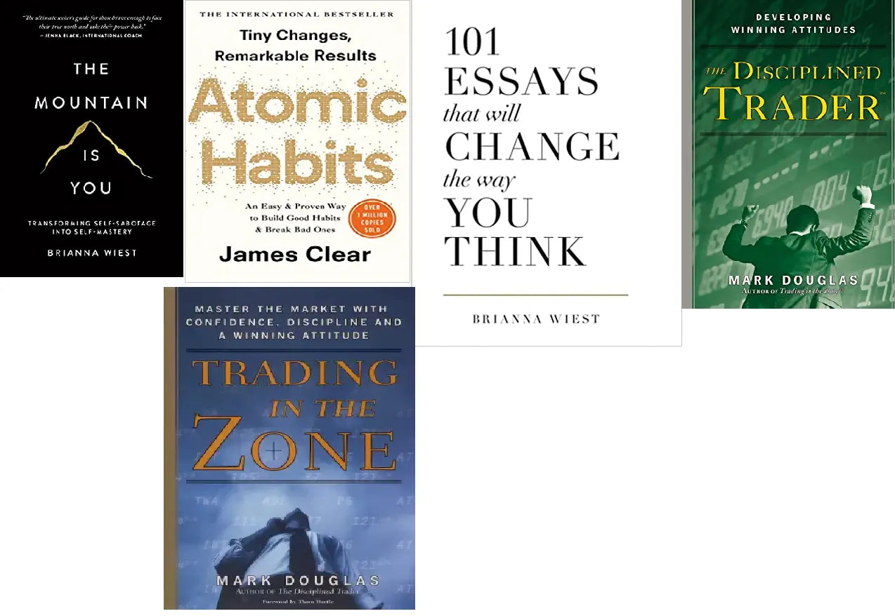 Disciplined Trader+MOUNTAIN IS u+Trading in the zone+Atomic + 101 ESS...Set of 5 books