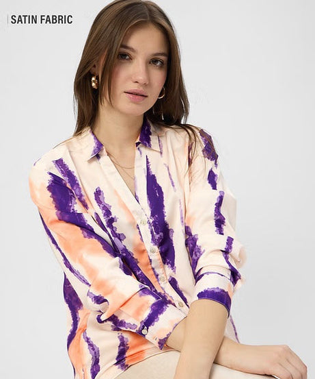 Satin Nebula Women Shirts