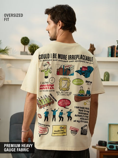 FRIENDS Chandler Bing Tribute Oversized T-Shirts
