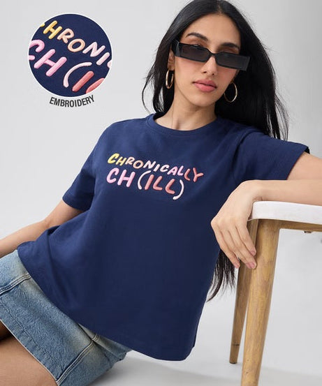 Chronically Chill Women Relaxed Fit T-Shirts