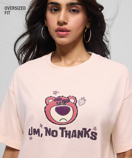 Disney No Thanks Women Oversized T-Shirts