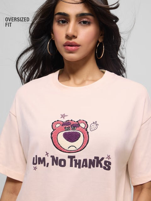 Disney No Thanks Women Oversized T-Shirts