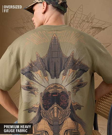 Freedom Wings Of Honour Oversized T-Shirts