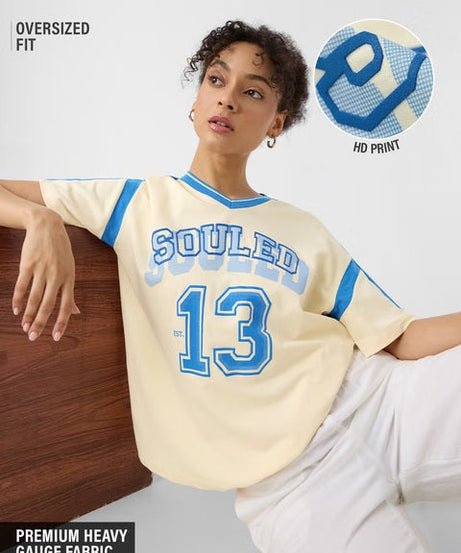 Varsity Women Oversized T-Shirts