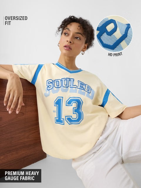 Varsity Women Oversized T-Shirts