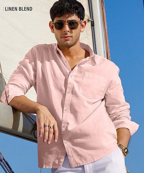 Lobster Bisque Cotton Linen Shirts