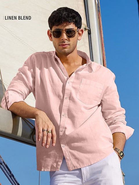 Lobster Bisque Cotton Linen Shirts