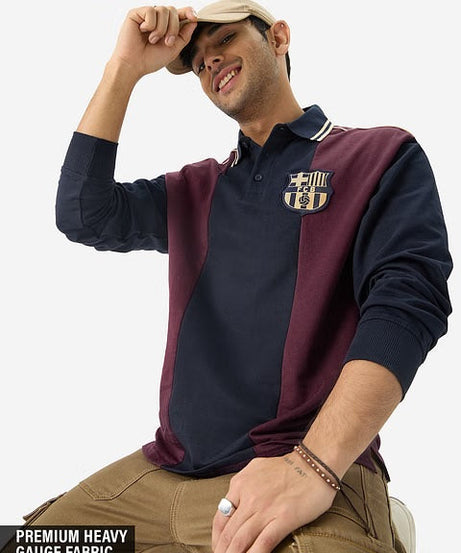 FCB Love of Football Men Rugby Polos