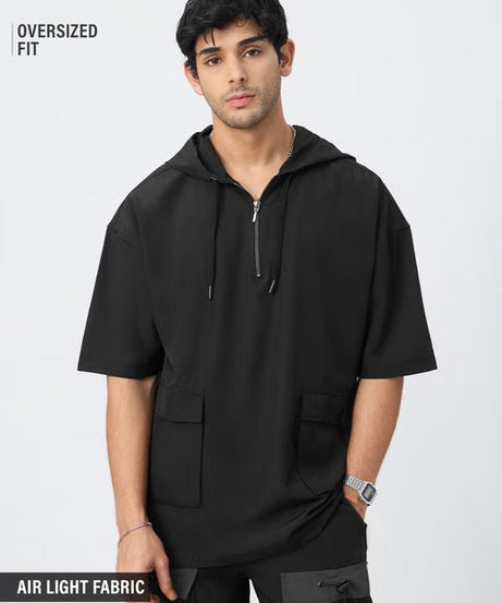 Hooded Black Hooded T-Shirts