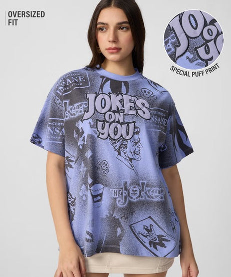 Joker Chaotic Clown Women Oversized T-Shirts