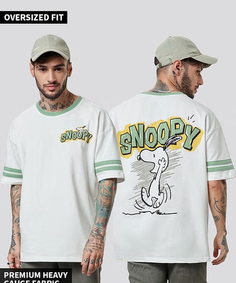 Peanuts Snoopy Sketch Oversized T-Shirts