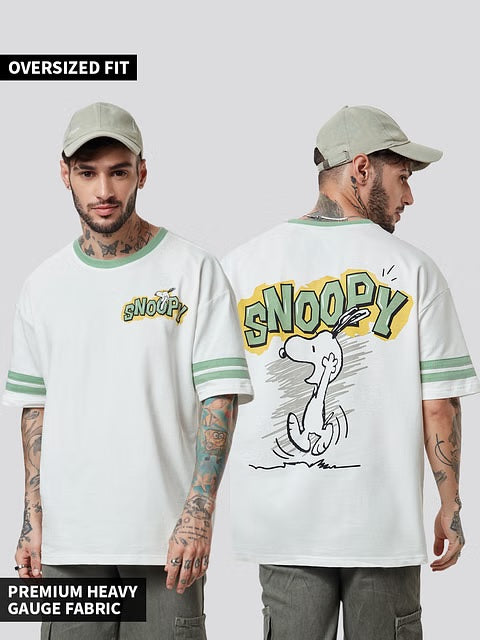 Peanuts Snoopy Sketch Oversized T-Shirts