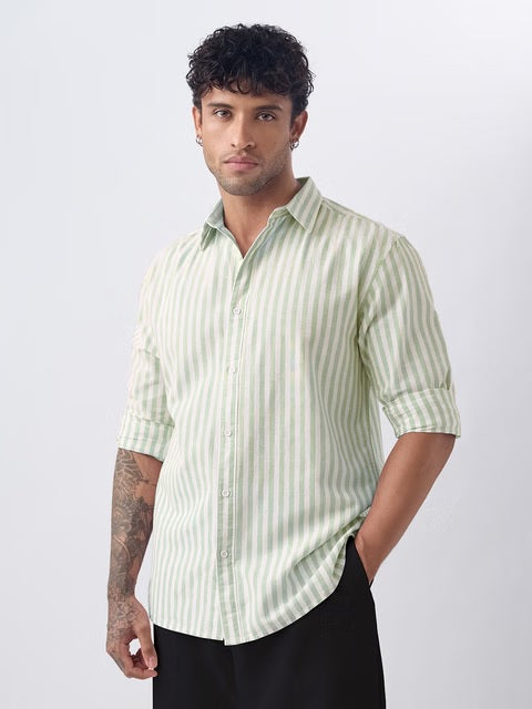 Stripes Pistachio Shirts
