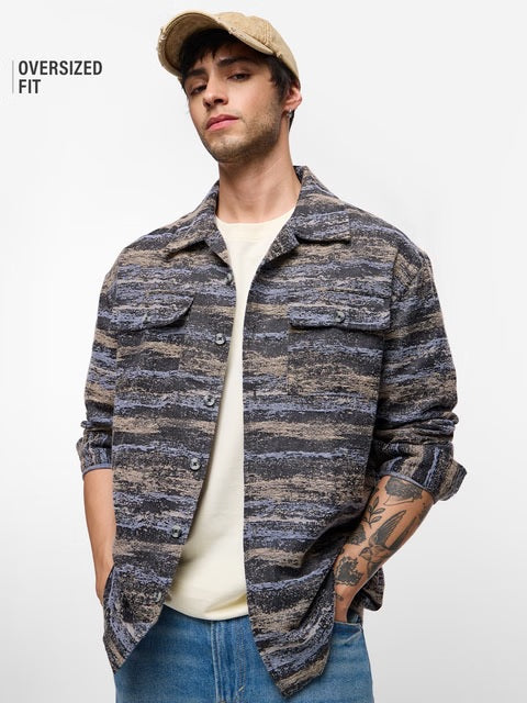 Jacquard Pacific Men Shackets