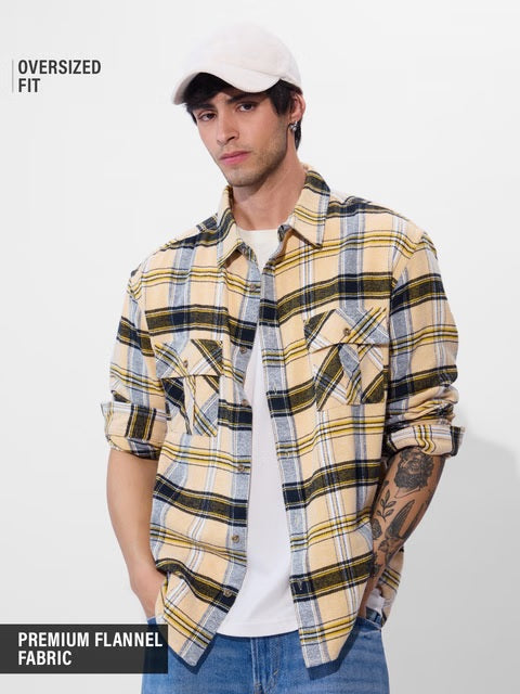 Flannel Amber Men Utility Shirts