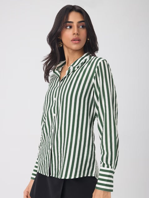 Textured Pine Women Shirts