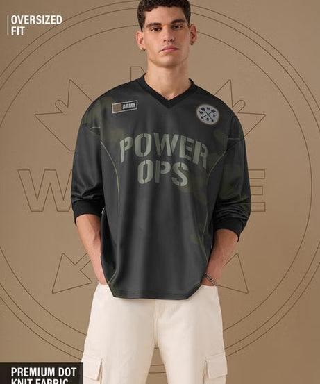 Freedom Power Ops Oversized Full Sleeve T-Shirts
