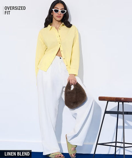 Butter Cotton Linen Women Boyfriend Shirts