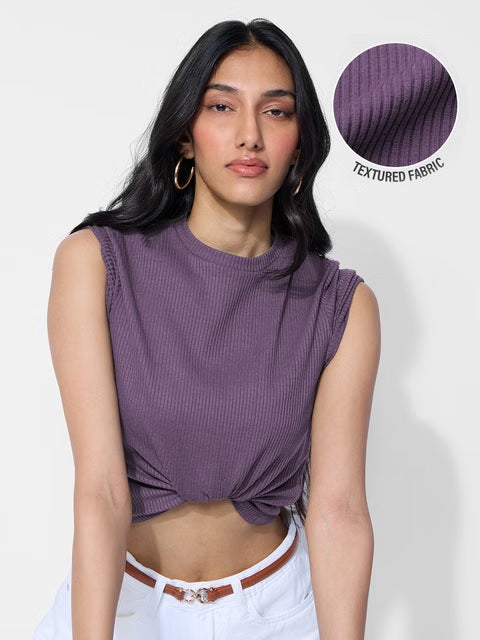 Ribbed  Berry Women T-Shirts