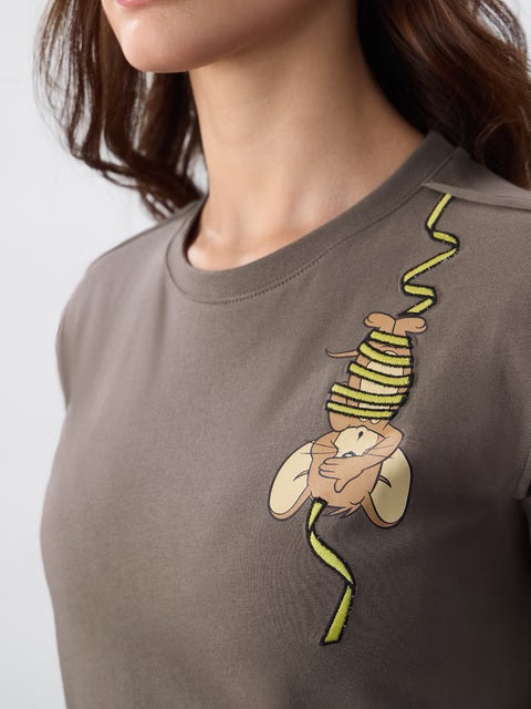 Tom & Jerry Hanging Jerry Women T-Shirts