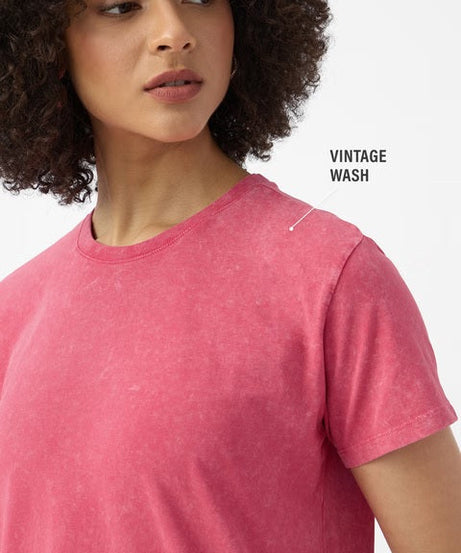 Solids Fuchsia Pink Women T-Shirts