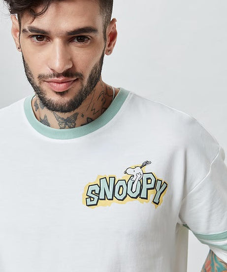 Peanuts Snoopy Sketch Oversized T-Shirts