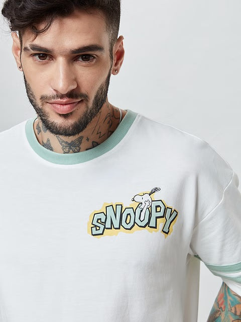 Peanuts Snoopy Sketch Oversized T-Shirts